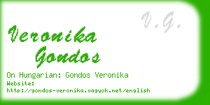 veronika gondos business card